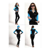 S012 S013 S014 S015 One-piece Diving Suit Surfing Wetsuit   light blue   XXS