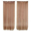 60cm 23.62"  Five clips high temperature wire synthetic Straight hair extension