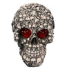 Tricky Toys Resin Glittery Skull Statue Human Skeleton Halloween  multiple skull