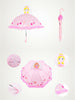 Cute Cartoon Animal Umbrella for Kids Animal Ears Bend Handle