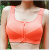 Shockproof sports bra running fitness wicking zip-front vest yoga aerobics bra