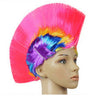 Lustroso Cresta de Gallo Pelo Punk Tapa Bright Peluca Rainbow Melocotón
