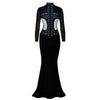 Sexy Gold Sequin Palliate Party Prom Gown Maxi Evening Dress