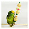 Bird Pet Parrot Toy Loofah Sponge Snap Scratch