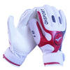 Latex Gants de Gardien But Doigt Rouleau Antidérapant Respirable Rouge Blanc