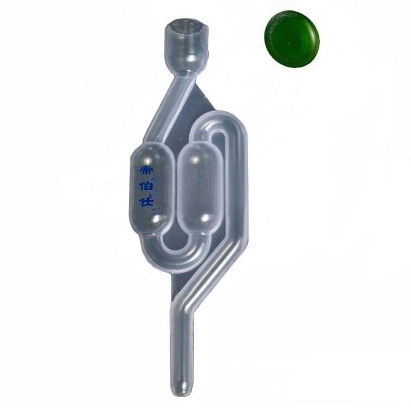 Airlock De Fermentation Unique - Pour Bière, Vin, Choucroute | Valve à Eau Étanche, Facile à Nettoyer, Tige 3.8cm