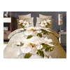 3D Flower Bed Quilt/Duvet Sheet Cover 4PC Set Cotton Sanded 036