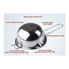 Stainless Steel Chocolate Melting Pot Impermeable Heat the butter melt pot bowl