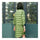 Middle Long Down Coat Woman Contrast Color Thin Light   pea green
