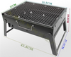 BBQ Grill Herd Aktentasche Tragbar Schwarz