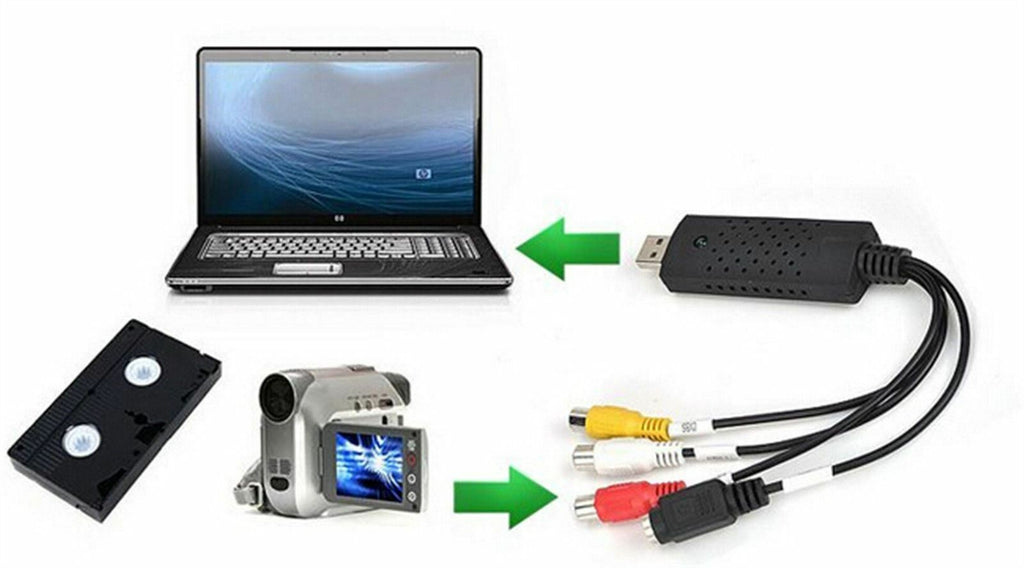 VHS to USB Converter PC Adapter TV Audio Video DVD USB 2.0 WinXP/2000
