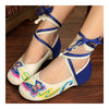 Canvas Old Beijing Cloth Embroidered Shoes Butterfly Strap