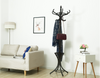 Coat Rack Stand 12 Hooks Wooden Walnut