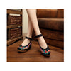 Vif Phoenix Brodé Chaussures Chaussures à Talon Haut Femme Chiffon Chaussures