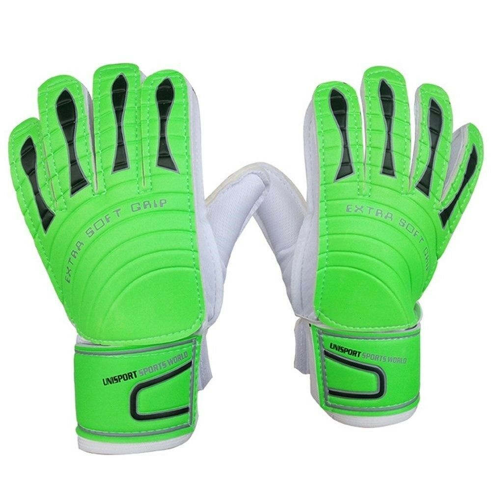 Child Goalkeeper Gloves Roll Finger   green   4