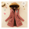 Femme Manches Longues Coton Manteau Faux Agneau Laine