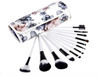Profesional 12pcs Cosmético Maquillaje Brochas de Maquillaje Kit Set con Funda