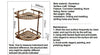 Antique Salle de Bain Accessoires Cosmétique Bain Article Coin Triangle