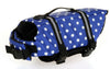 Dog life Jacket Safer Vest Swimming Jacket Flotation Float Jacket blue point