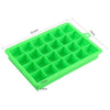 Silicone Mold Ice Cube Container Ice Tray Ice-making Box   green