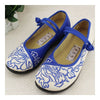 Old Beijing Cloth Shoes Rubber Sole Flat    white