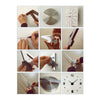 Acrylique Horloge Murale Diy Chiffre Miroir Salle à Manger Argent