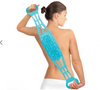 Doble Cara Espalda Exfoliante Gel de Sílice Cuerpo Masaje Cepillo Silicona Wash