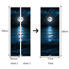 New 3D DIY PVC Waterproof  Door Wall Sticker Moon and Stars qd024