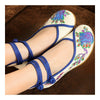 Peacock Old Beijing Cloth Embroidered Shoes