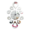 Creative Flower Mirror Quartz Wall Clock