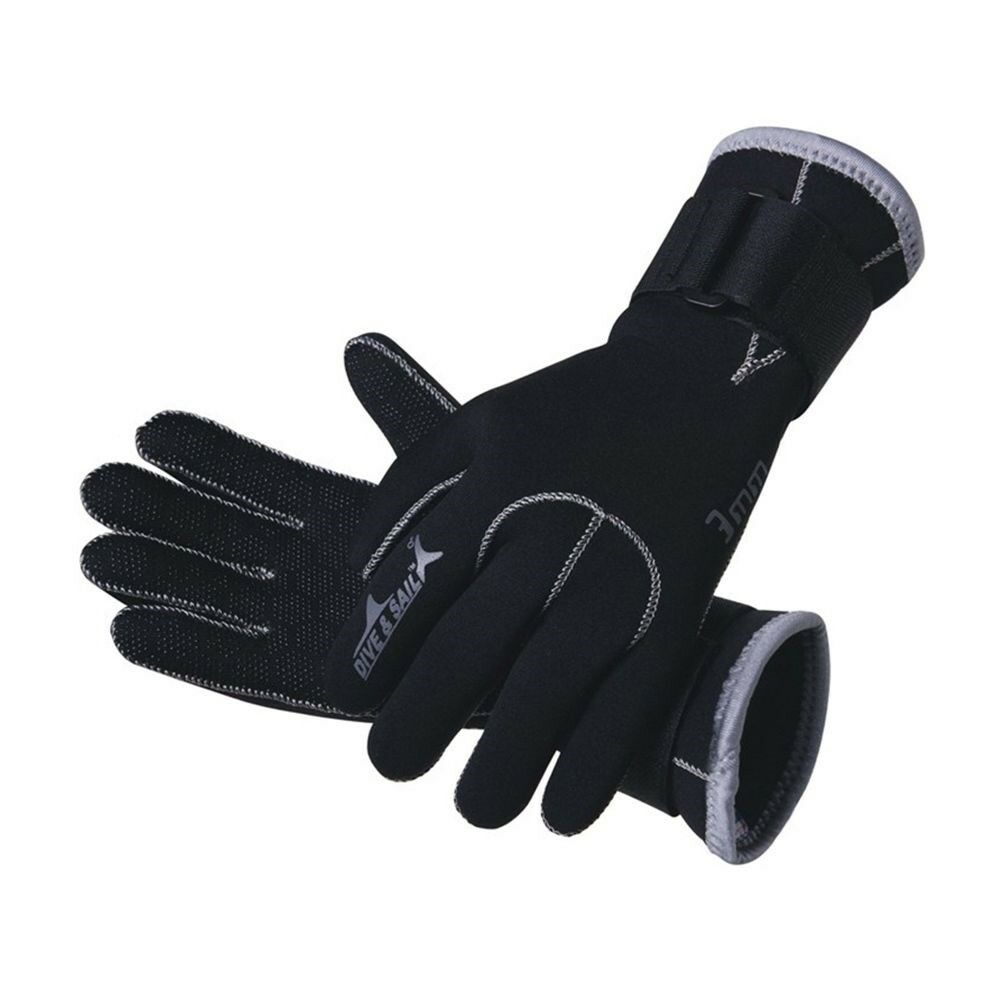 1 Pair 3mm Diving Surfing Gloves Neoprene Skid-Proof Scuba