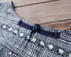Boho Pteris Floral Highlander Linen Tunic Dress