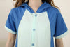 Unisex Adult Pajama Cosplay Costume Animal Onepiece Sleepwear Summer Blue Stitch