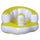 Inflatable Bath Stool Sofa Chair Children Baby   yellow