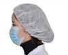 Comida Seguridad Desechable Higiene Bouffant Tapones 100 Blanco o Azul