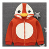 Kleinkinder Baby Jungen Mädchen Pinguin Cartoon Reißverschluss Mantel Orange