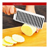 French fries wooden handle waves ripple sliced noodles potato slicer knife