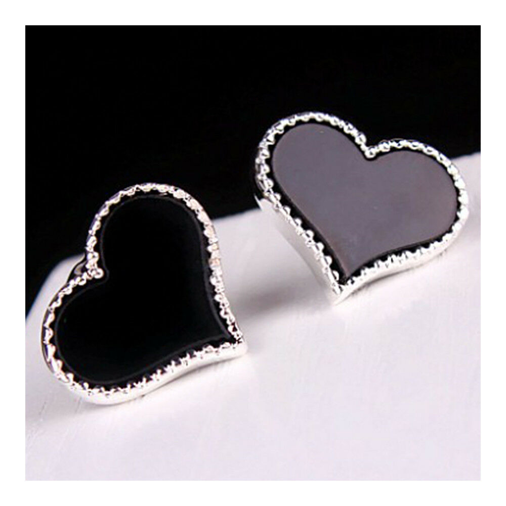 small jewelry wholesale small fresh love earrings 18K gold earrings Silver