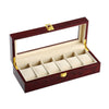 PU Watch Box Multifunctional Watch Storage Box 6 Positions