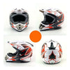 Moto Motocicleta Escúter Casco de Seguridad Blanco Dragón