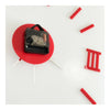 Roman Digit Acrylic Wall Clock Decoration    red acrylic