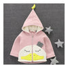 Infant Baby Cartoon Thick Zipper Coat Boy Girl Duck pink 73cm
