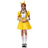 Jaune Moderne Scène Femme Refinement Déguisement Étudiant Kawaii Hôtesse