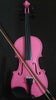 Student Acoustic Violin Full 4/4 Maple Spruce with Case Bow Rosin Pink Color