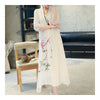 Vintage China Traditioneller Stil Locker Sitzend 2-teilig Imitat Anzug Abend