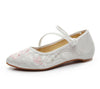 Damen Chinesisch Ethnische Stickerei Ballerinas Marry Janes Tanzen Schuhe