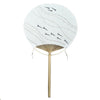 Rond Ventilateur Main Peinture Poisson Cadeau Gris