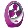ABS Silencioso Dibujos USB Mango Portátil Ventilador de Refrigeración Lila
