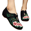Camellia Old Beijing Embroidered Cloth Shoes
