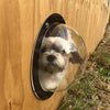 Pet Peek Fence Window Dome Insert Clear Outside Landscape Viewer for Dogs Cats